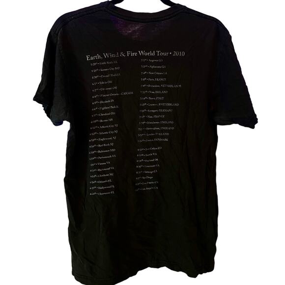 Earth, Wind, and Fire Live 2010 World Tour Double Sided Shirt Adult Medium - Picture 3 of 3